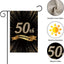 Bandera arpillera jardín 50 aniversario doble cara