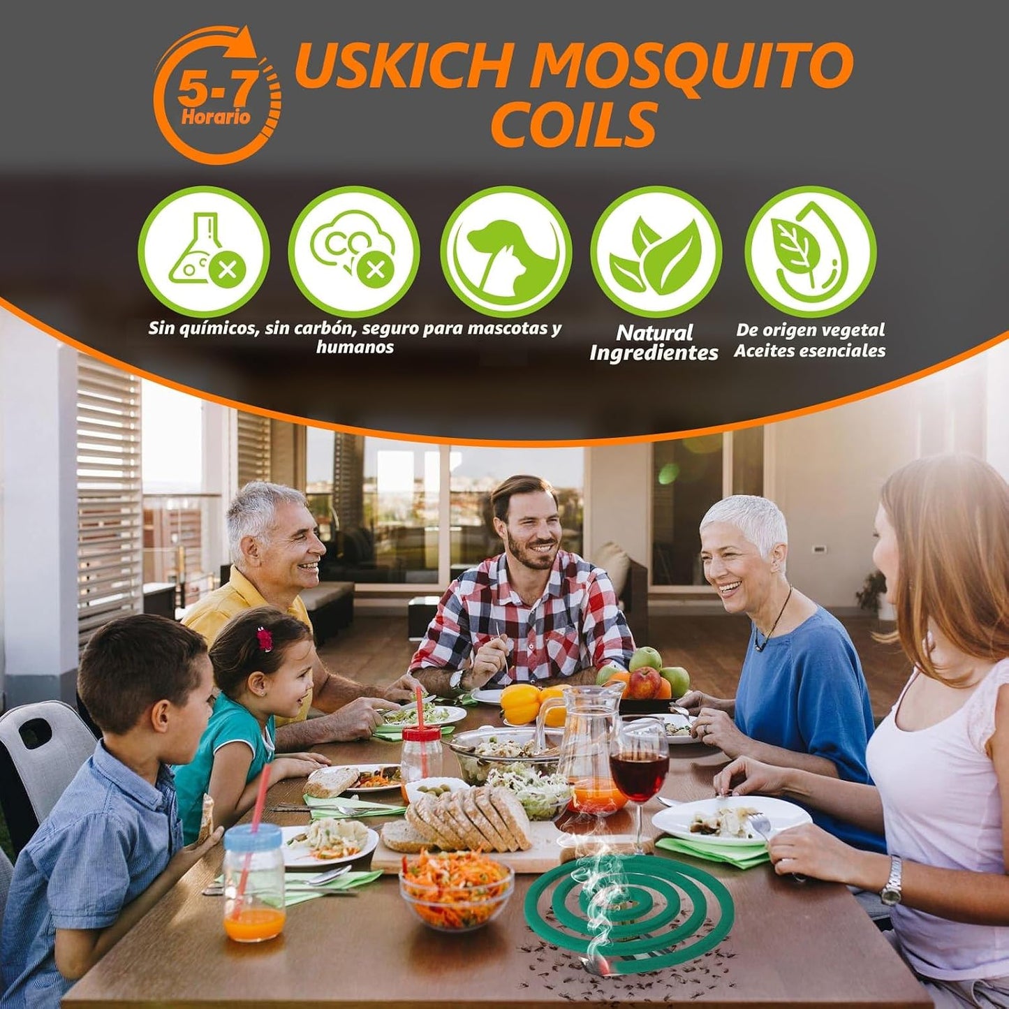 Cobertor Mosquitos Aroma Fresco 40 Pzas 5-7 Hrs