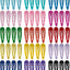 60 Pasadores Cabello Metal 2pulg Niños Niñas 15 Colores