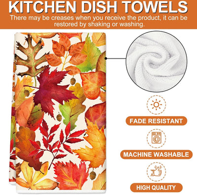 Toalla cocina acuarela otoñal 18x28pulg 2 Uds