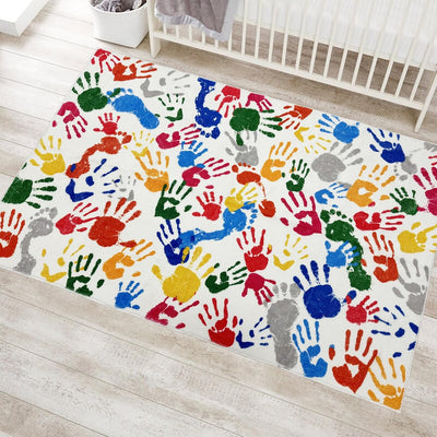 Alfombra set niños antiderrap lavable colorida