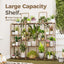 Soporte madera para plantas colgantes 158cm sala jardín