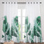 Cortinas impermeables 84pulg patrón hojas tropicales