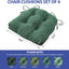 Set 4 cojines sillas comedor con lazos antiderrap