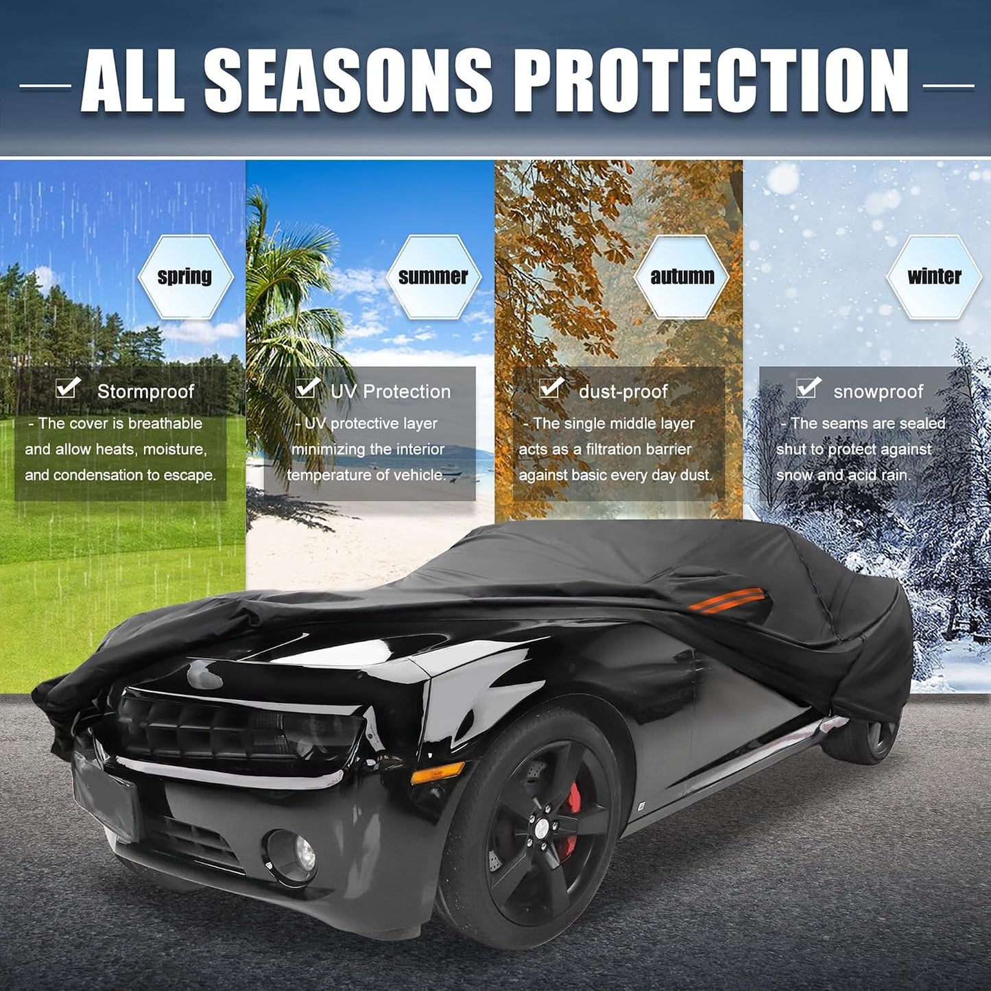 Funda coche Chevy Camaro 10-21 aluminio impermeable