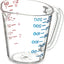 Taza medidora plástico transparente pack 12