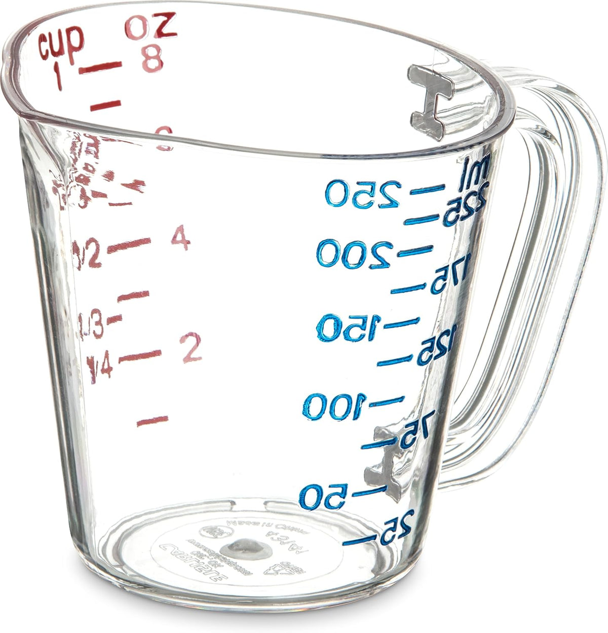 Taza medidora plástico transparente pack 12
