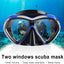 Máscara buceo adulto gafas esnórquel antivaho vidrio