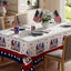 Mantel rectangular 60x120 lavable gnomos estrellas patrióticas