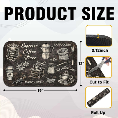 Manta para cafetera vintage absorbente antideslizante para barra de café