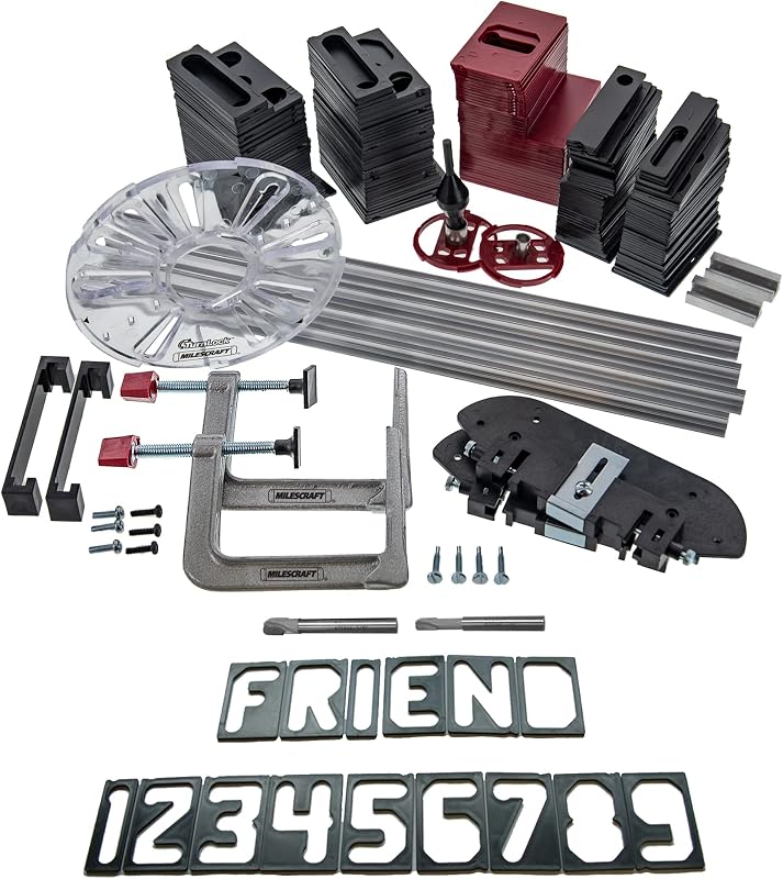 Kit fabricación letreros 2.5x1.5 pulg 166 plantillas