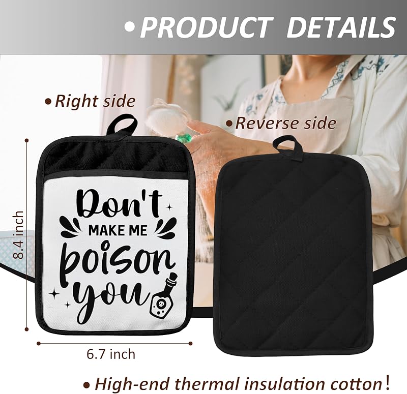 Soportes para ollas con bolsillos resistentes al calor