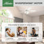 Ventilador techo interiores Builder Plus con luces control