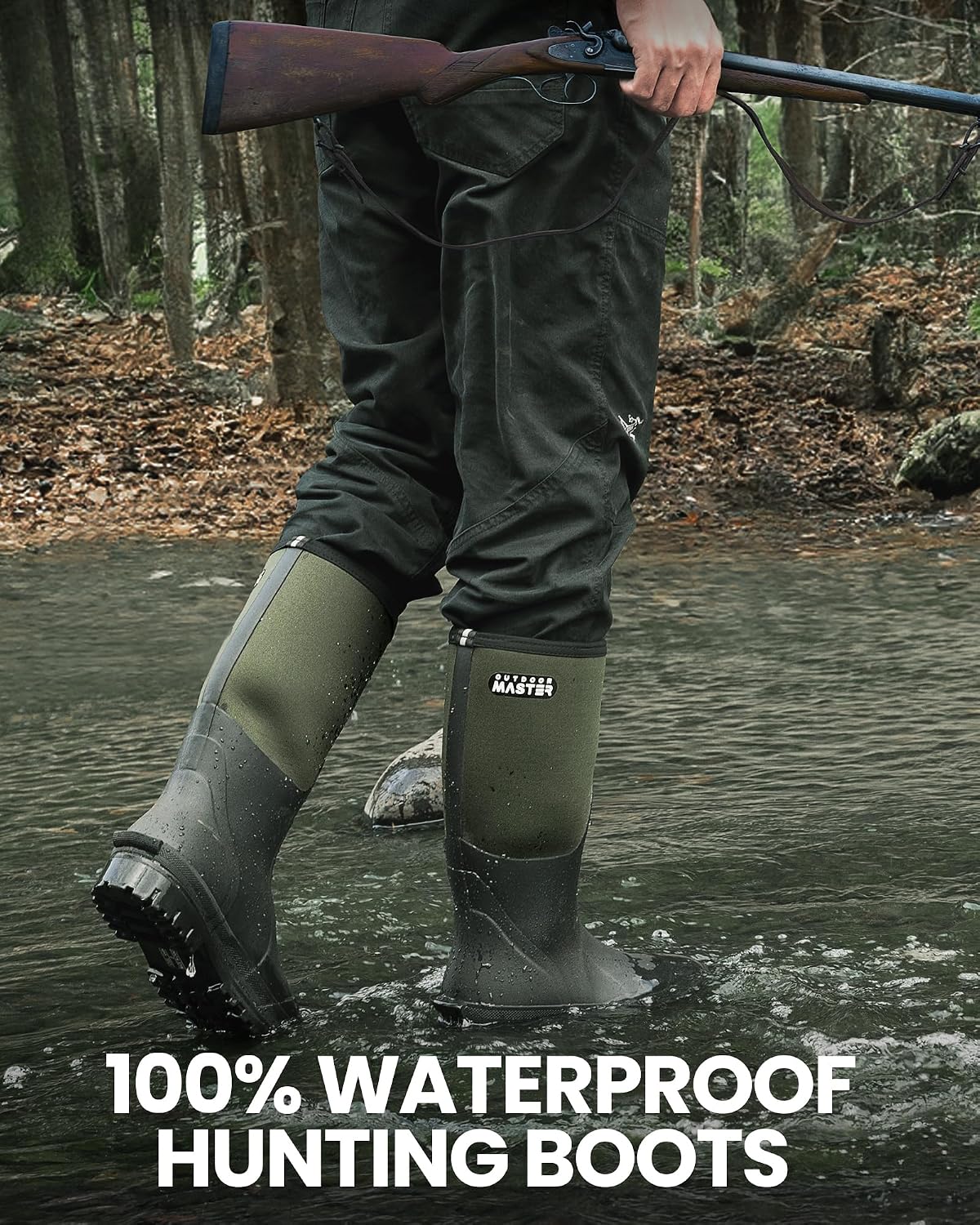 Botas de neopreno impermeables antiderrap para hombres