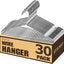 Perchas acero inox antidesliz 16.5pulg set 30