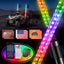 2 Pzas Luces Látigo UTV ATV LED 3x Brillante Con Interruptor