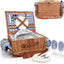 Cesta picnic con manta impermeable y compartimento aislado