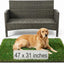 Alfombra césped artificial 47x31pulg grosor 1.38 lavable