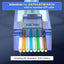 Conectores RJ45 CAT6 UL 50 Pzas 8P8C Oro Azul
