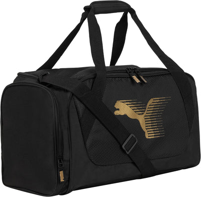 Maleta deportiva color negro y dorado