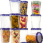 Pack 12 Recipientes Alimento Tapa Giratoria 32oz Reutiliz.