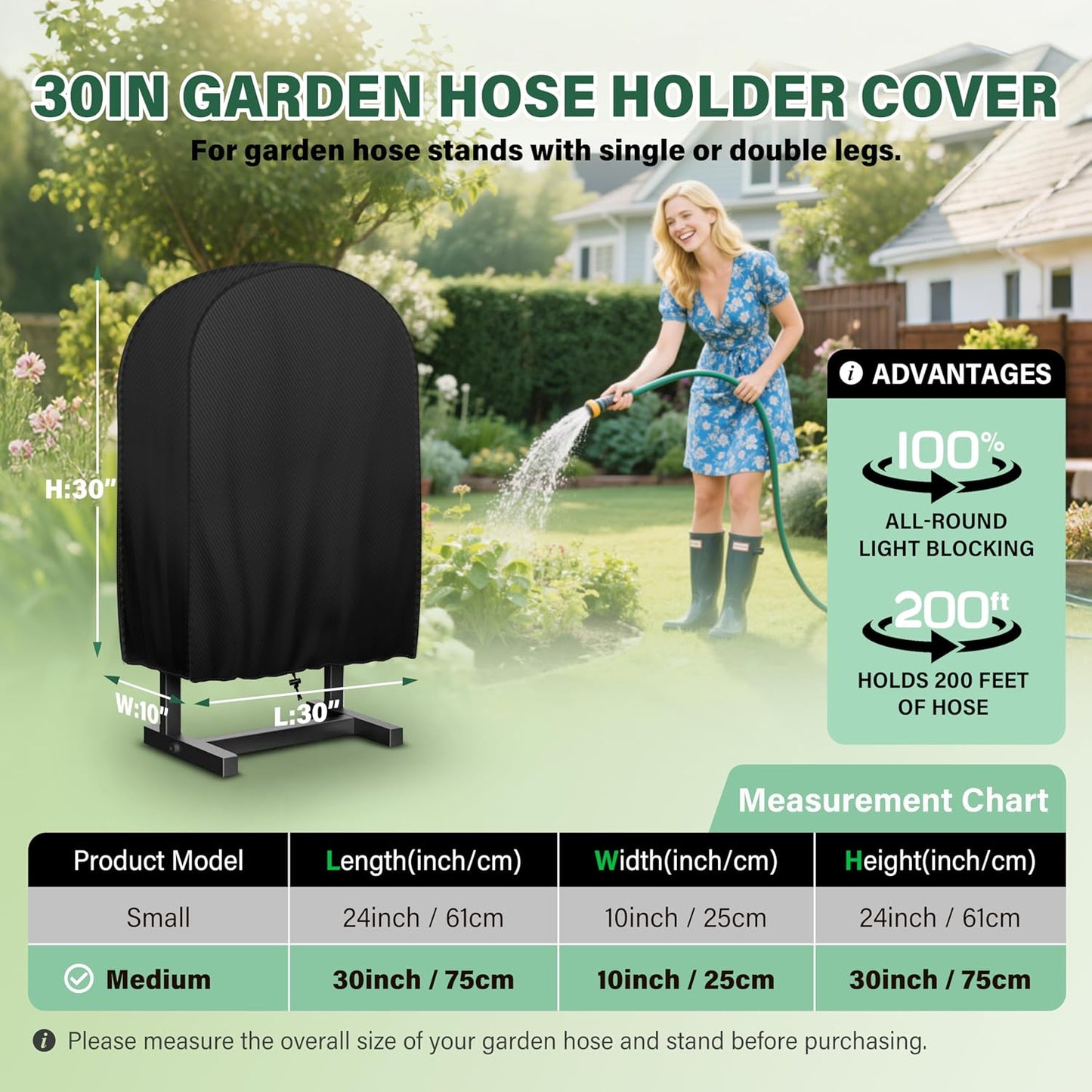 Funda soporte manguera jardín impermeable ajuste universal