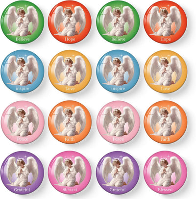 16 Imanes Ángel para Nevera y Pizarras Blancas