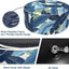 Otomana inflable patio taburete 21x9pulg asa color azul