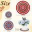 6 Posavasos Bohemios 3.94-7.87" Antiderrap para Mesa