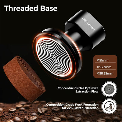 Tamper Espresso 51mm con Distribuidor Gravedad