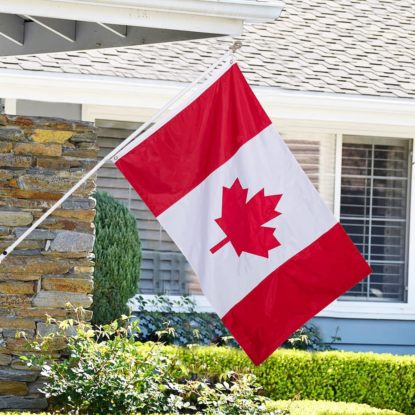 Bandera Canadá 3x5ft nailon 210D resistente UV hojas arce
