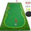 Alfombrilla práctica golf verde para interiores y exteriores