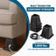 Juego 4 elevadores cama 5.5pulg con USB color negro