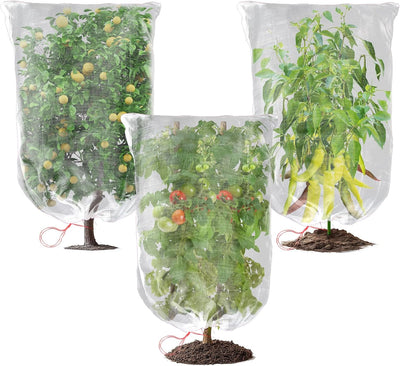 3 Redes para pájaros 2.3x3.3pies con cordón protección jardín