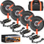 Correas amarre automóvil ajustables 2x96" estilo lazo