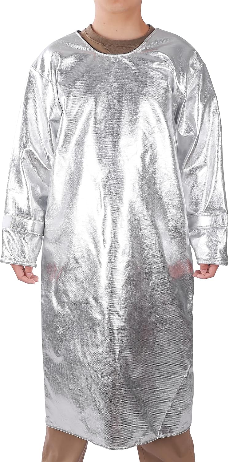 Delantal ignífugo aluminizado protección térmica 1832°F