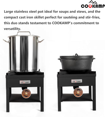 Cocina gas propano 1 quemador manguera acero
