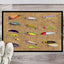 Felpudo señuelos pesca 18x27pulg antiderrap lavable