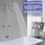 Set grifo ducha 2 manijas cromado caño válvula
