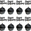 Pack 48 Pzas Cupcakes con Purpurina Negra para Cumpleaños