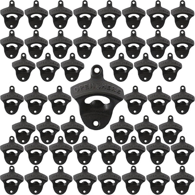 50 Uds Abrebotellas Hierro Fundido Negro Pared