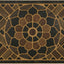 Tapete puerta gris medallón 2x4ft para porche