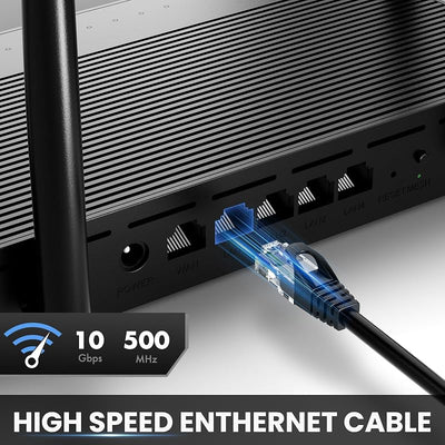 Cable Ethernet Cat6 15ft 10 Gbps pack 10