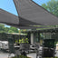 Toldo triangular 20x20x20ft gris patio jardín