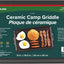 Plancha campamento aluminio 16.5x10pulg cerámica
