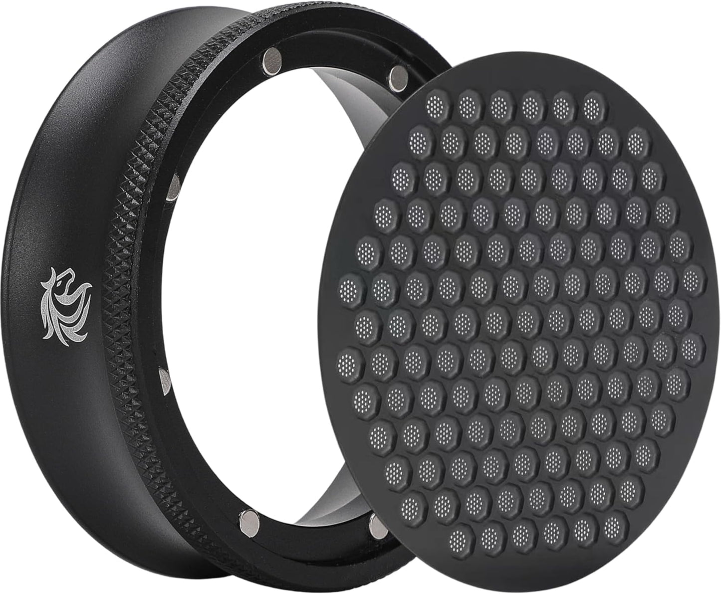 Kit embudo espresso pantalla disco 2.283pulg magnético comp cesta