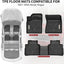 Tapetes para Nissan Rogue 2021-2026 1ª y 2ª fila color negro