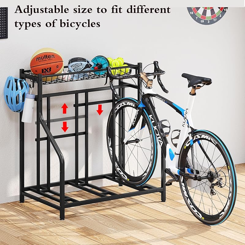 Soporte bicicletas piso 3 estacionamientos ajustable negro