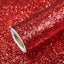 Papel tapiz purpurina roja 15.7x118pulg autoadhesivo