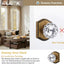 Perillas puerta cristal vintage latón pack 4